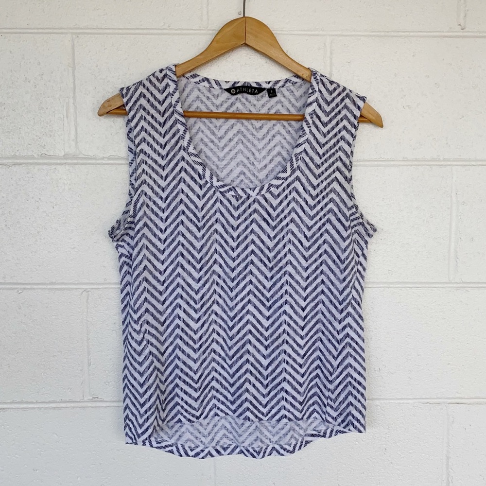 Athleta Chevron Zig Zag Tank Top